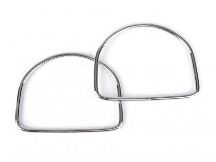 Kovová ucha na tašky 10,5x13 cm (Balení 2 ks, Varianta 1 nikl)