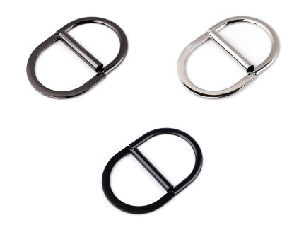 Kovová spona dvojitá, průvlek 35 mm (Balení 18 ks, Varianta 2 růžové zlato)