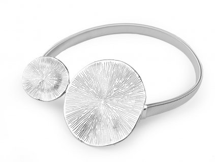 Dekorační úvaz / kovová spona na závěs (Balení 1 ks, Varianta nikl)