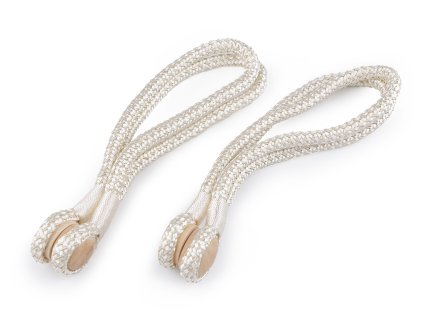 Dekorační úvaz / šňůra na závěsy s magnetem (Balení 2 ks, Varianta 3 šedá)