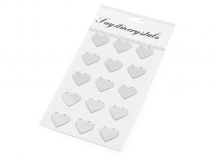 Samolepicí zrcátka srdce, hvězdy (Balení 1 karta, Varianta 3 viz foto měsíc)