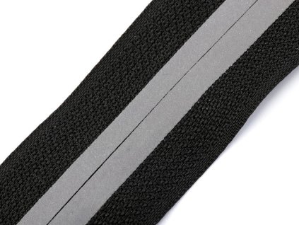 Zip spirálový krytý No 5 metráž reflexní (Balení 1 m, Varianta černá)