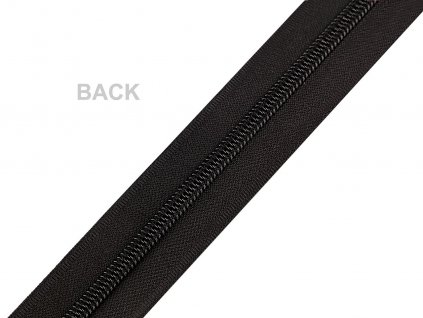 Zip spirálový voděodolný No 7 metráž, matný (Balení 1 m, Varianta černá)