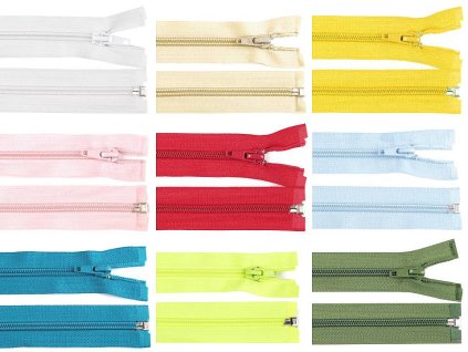 Spirálový zip No 5 délka 60 cm bundový POL (Balení 1 ks, Varianta 330 modrá tmavá)