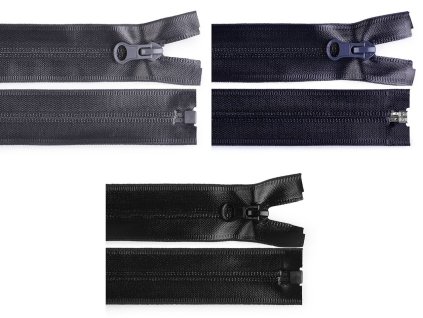 Voděodolný zip No 7 délka 85 cm spirálový (Balení 1 ks, Varianta 330 modrá tmavá)