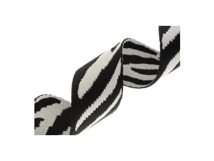 Polycotton popruh šíře 38 mm - vzory (Barva zerbra)