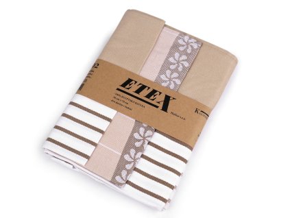 Bavlněná utěrka 50x70 cm egyptská bavlna (Balení 3 ks, Varianta 9 šedá)