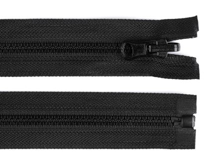 Kostěný zip No 5 délka 80 cm oboustranný (Balení 1 ks, Varianta černá)