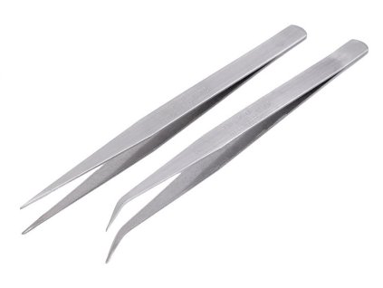 Kovová pinzeta délka 15 cm (Balení 1 ks, Varianta 1 nikl rovná)
