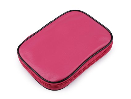 Sada kovových háčků a pomůcek na háčkování v pouzdře (Balení 1 sada, Varianta pink)