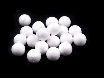 Koule Ø1,5 cm polystyren (Balení 100 ks, Varianta bílá)