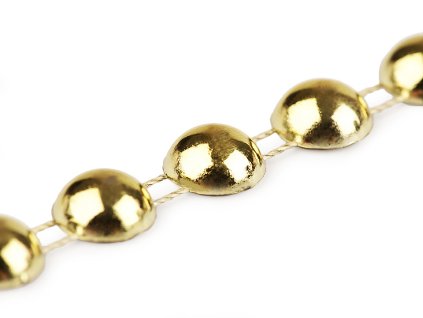 Perlový řetěz - půlperle Ø8 mm vánoční (Balení 1 m, Varianta 2 stříbrná)