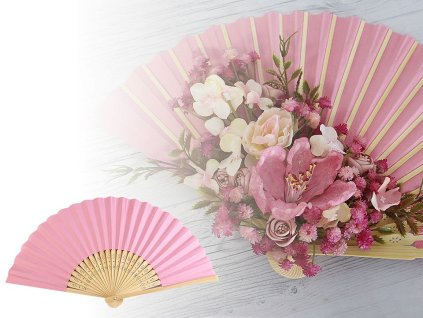 Vějíř papírový k domalování 21x36 cm (Balení 1 ks, Varianta 1 bílá)