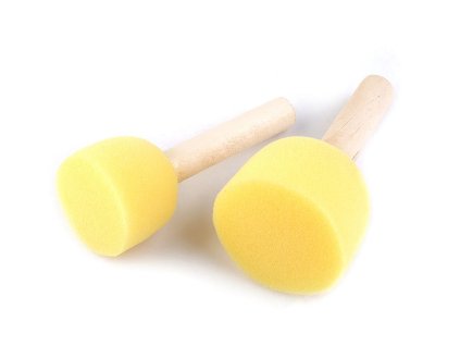 Pěnové tupovací štětce - sada 5 ks (Balení 1 sada, Varianta žlutá světlá)