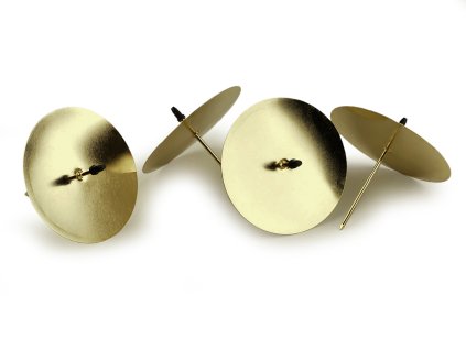 Bodce na svíčky Ø7 cm (Balení 4 ks, Varianta 1 stříbrná)