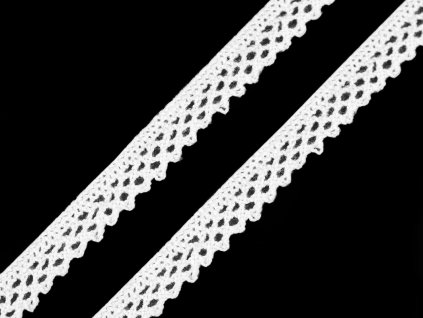 Bavlněná krajka paličkovaná šíře 12 mm (Balení 5 m, Varianta 2 vanilková)