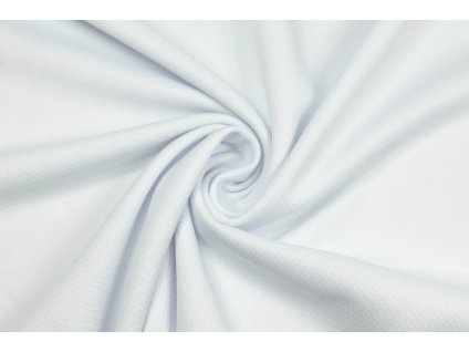 sportovni uplet pike 100 polyester bila