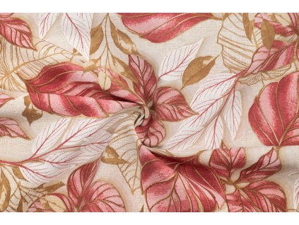 bavlna rezna velke ruzove listy optimized