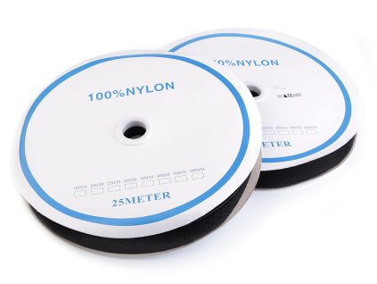 Suchý zip háček + plyš šíře 30 mm (Balení 1 m, Varianta 1 bílá)