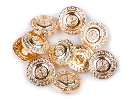 Kovový knoflík velikost 28" (Balení 10 ks, Varianta 2 růžové zlato)