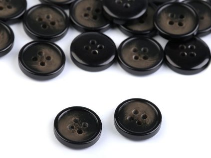 Knoflík s jemnou patinou velikost 24", 32", 36", 40" (Balení 20 ks, Varianta 2 (24") černá)