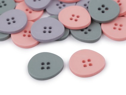 Knoflík velikost 40", 48" (Balení 50 ks, Varianta 1 (40") pudrovo-lososová)