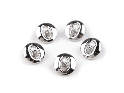 Kovový knoflík velikost 28"; 36" (Balení 5 ks, Varianta 1 (28") nikl)