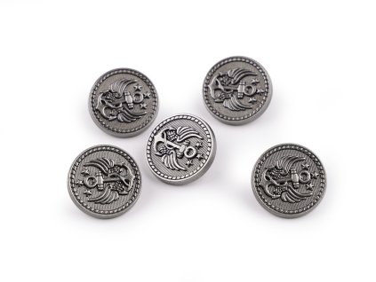 Kovový knoflík velikost 28"; 32"; 36" (Balení 5 ks, Varianta 1 (28") nikl antik)
