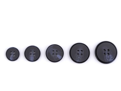 Knoflík s jemnou patinou velikost 24", 28", 32", 36", 40" (Balení 20 ks, Varianta 4 (36") modrá tmavá)