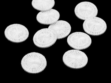 Knoflík nitěný pro ložní povlečení velikost 24; 26" (Balení 10 ks, Varianta 1 (24") bílá)