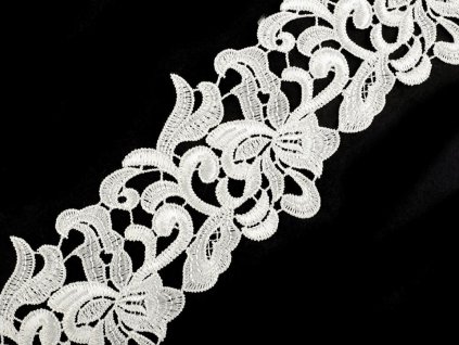 Vyšívaná krajka šíře 70-75 mm (Balení 1 m, Varianta 3 modrá berlínská)