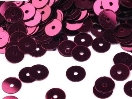 Flitry hladké Ø6 mm s metalickým efektem (Balení 50 g, Varianta 1 stříbrná)