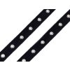 Prýmek / průchodky na bavlněné stuze šíře 20 mm (Balení 1 m, Varianta 2 černá platina)