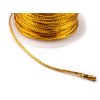 Šnůrka s lurexem Ø2 mm kulatá, vánoční (Balení 1 ks, Varianta 2 zlatá)