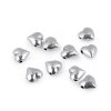 Kovový korálek srdce 8x8 mm (Balení 10 ks, Varianta 1 stříbrná)
