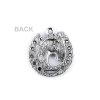 Přívěsek kůň s podkovou 18x21 mm (Balení 5 ks, Varianta platina s patinou)