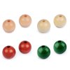 Velké dřevěné korále Ø40 mm (Balení 10 ks, Varianta 1 pudrovo-lososová)