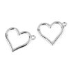 Přívěsek srdce 21x25 mm (Balení 5 ks, Varianta 1 platina)