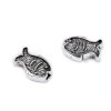 Ozdobný díl / korálek ryba 8x12 mm (Balení 10 ks, Varianta platina)