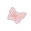 Motýl vyšívaný na monofilu k našití a nalepení (Balení 10 ks, Varianta 8 růžová střední)