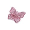 Motýl vyšívaný na monofilu k našití a nalepení (Balení 10 ks, Varianta 8 růžová střední)