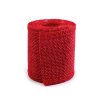 Stuha imitace juty šíře 50 mm (Balení 1 ks, Varianta 4 (210) červená tmavá)