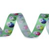 Stuha Velikonoce šíře 20 a 25 mm kuře, vejce, louka, zajíc (Balení 22.5 m, Varianta 1 (25 mm) bílá)