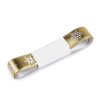 Vánoční stuha metalická vločky šíře 16 mm (Balení 3 m, Varianta 2 zlatá metalic)