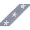 Pruženka šíře 20 mm hvězdy (Balení 1 m, Varianta 4 černá)