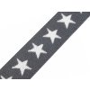 Pruženka šíře 20 mm hvězdy (Balení 1 m, Varianta 4 černá)