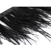 Prýmek - marabu peří 5-10 cm (Balení 1 m, Varianta 1 černá)