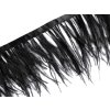 Prýmek - marabu peří 5-10 cm (Balení 1 m, Varianta 1 černá)