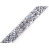 Prýmek s kamínky šíře 10 mm nažehlovací (Balení 1 m, Varianta crystal AB)