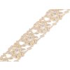 Prýmek šíře 30 mm vysekávaný vzor s lurexem (Balení 1 m, Varianta zlatá sv.)